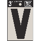 3IN BLK VINYL LETTER V