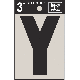 3IN BLK VINYL LETTER Y
