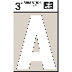 3IN WHT VINYL LETTER A