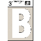 3IN WHT VINYL LETTER B
