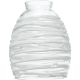 GLASS CLR W/WHT ROPE