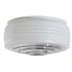8IN WHITE GLASS DRUM