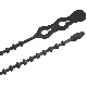 46-8BEADBK BEADED 8IN BLK CABLE TIE
