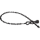 45-12BEADBK BEADED 12IN BLK CABLE TIE