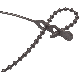 45-24BEADBK BEADED 24IN BLK CABLE TIE