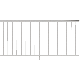 36INX6FT WHT SPINDLE RAIL