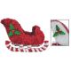 3D-SLEIGH 13IN 3D TINSEL SLEIGH