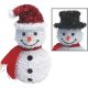 3D-10SM 3D SNOWMAN W/BLK HAT