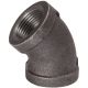 1/2IN 45D BLACK ELBOW