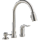 Faucet Kitchen 2/3H BS Pull Down Kate Delta 16970-SSSD-DST