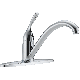 Faucet Kitchen 3H Chrome Classic Delta 100-DST