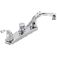 2H CHROME KITCHEN FAUCET