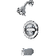 Faucet Tub & Shower Chrome Classic Delta 134900-A