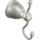 Double Robe Hook Brushed Nickel Caldwell Moen Y3103BN