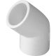 1In Slip x Slip Sch 40 45 Deg PVC Elbow 1/8 Bend