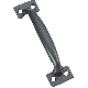 6-1/2IN BLK DOOR PULL