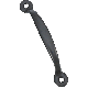 4-3/4IN BLK DOOR PULL