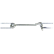 6IN ZN GATE HOOK W/STAPLE