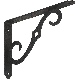 8X5-1/2 BLK ORN BRACKET