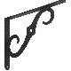 10X7 BLK ORN BRACKET