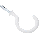 1-1/2 In. White Vinyl Cup Hook (2/pk)