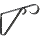 6IN BLACK PLANT BRACKET