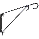 9IN BLACK SWIVEL BRACKET