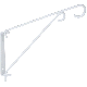 9IN WHITE SWIVEL BRACKET