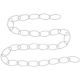 36IN WHT EXTENSION CHAIN