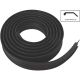 16FT BLK WEATHERSTRIPPING