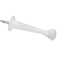 N331017 3IN WHT RIG SQ DOOR STOP