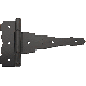 N881912 6IN BLK ORN REV T HINGE