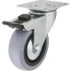 3In Swivel Plate Caster W/ Brake