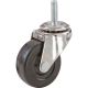 4In Rubber Swivel Caster C/W Thrd Stem