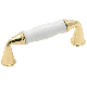 WHITE POL BRASS PULL