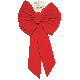 11LP RED VLVT DLX BOW