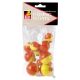 Asst Fluor Push-Button Fishing Bobber