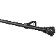 Curtain Rod Scroll 28in-48in Black