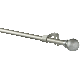 Curtain Rod Salt Shaker 28in-48in Sliver