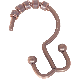 BRONZE SHOWER RINGS