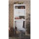 WHT CABINET W/DOORS