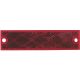 044464939513 RED RECT REFLECTOR