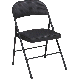 BLK FABRIC FOLDING CHAIR