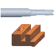 Router Bit Straight 1/8in x 5/8in 1/4Shk VA23100