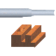 Router Bit Straight 3/16in x 1/2in 1/4Shk VA23101