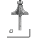 Router Bit Roundover/Beading 5/8in 1/4Shk VA23136