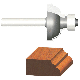 Router Bit Cove&Fillet/Classical Cove 1/4in 1/4Shk VA23143
