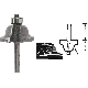Router Bit Roman Ogee 1/4in 1/4Shk VA23150