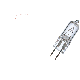 S3418 35W T4 HALOGEN CLR BULB