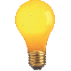 Bulb A19 25W 130V Yellow Std Satco S6093